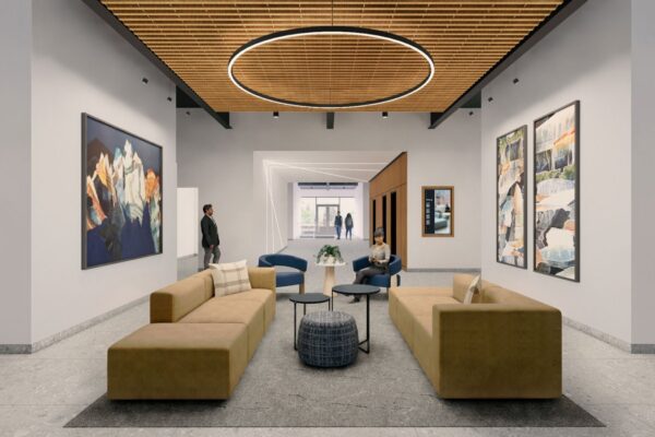 One Heartwood Place sitting area and hallway