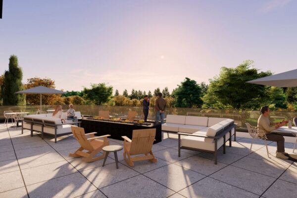 One Heartwood Place outdoor patio